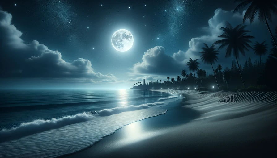 Beach at night