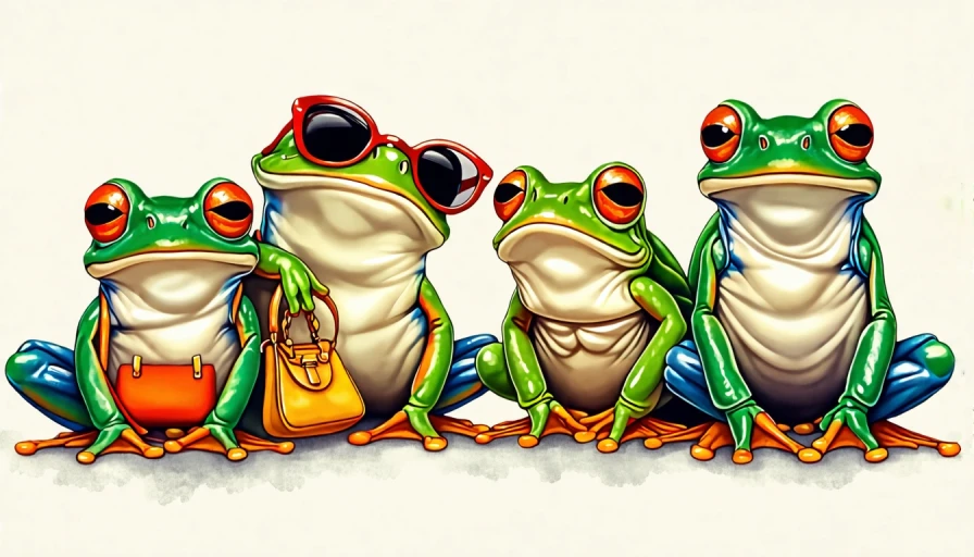 Frogs with purses