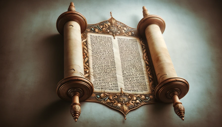 The Torah in scroll form