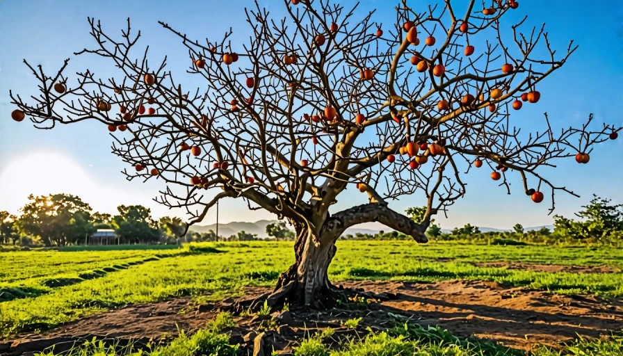 withered fig tree with no fruit