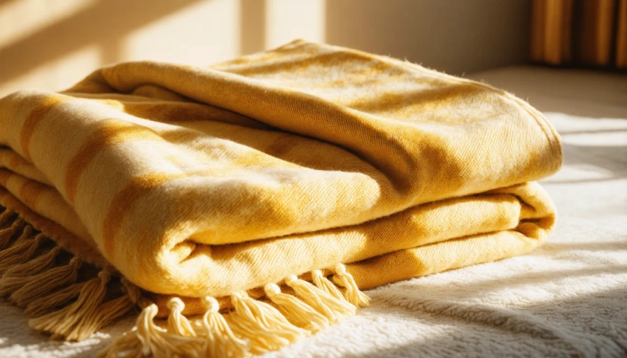 wool blanket photo realistic, warm lighting