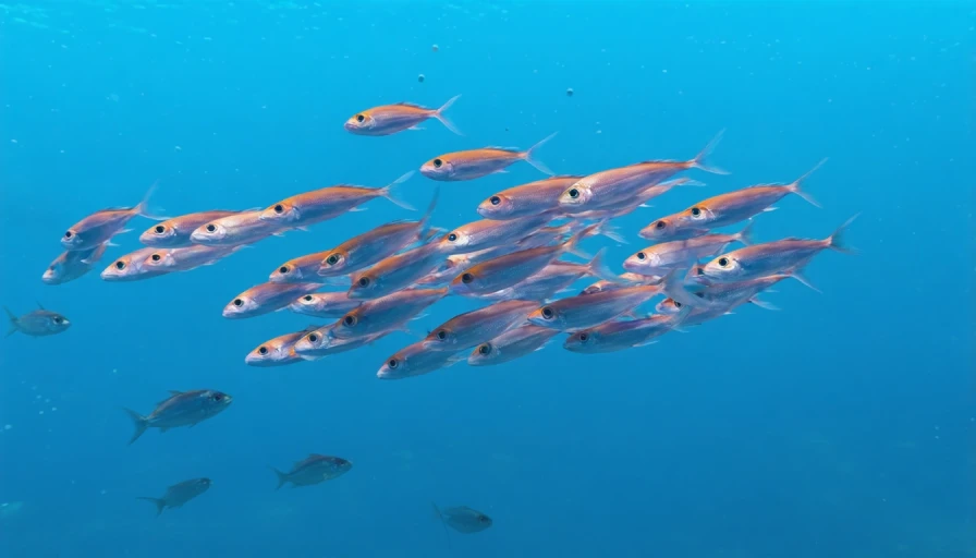 school of fish with one fish swimming in the opposite direction