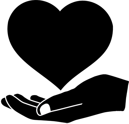 graphic-of-hand-cupping-heart A drawing of a stylized hand cupping a heart facing left.