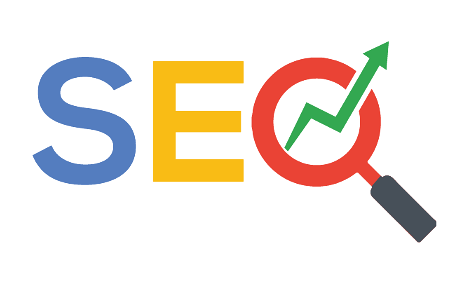 seo-graphic The phrase "SEO".